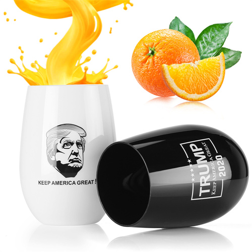 黑白塑料紅酒杯